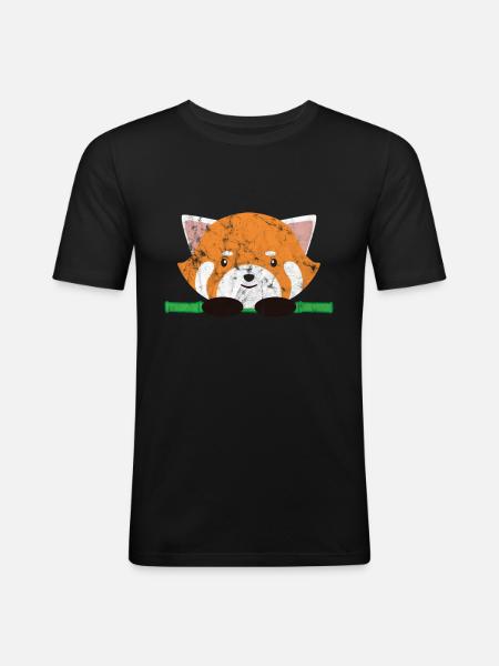 Animals Tiger - Männer Slim Fit T-Shirt - Schwarz