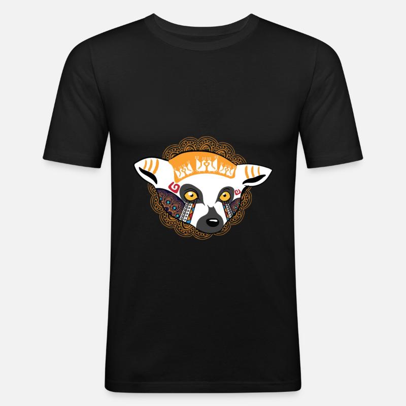 Globaler Nomade - Männer Slim Fit T-Shirt - Schwarz