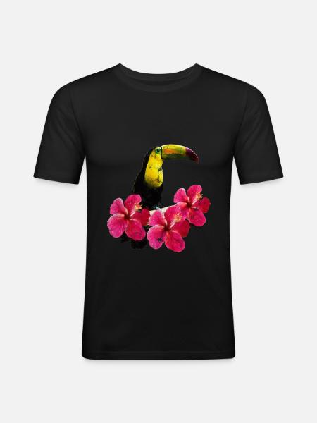 deep jungle - Men's Slim Fit T-Shirt - black