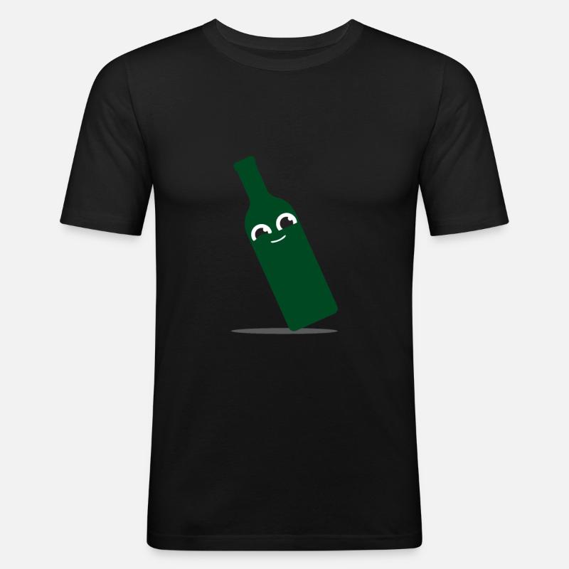 Nice objects - bottle - Men's Slim Fit T-Shirt - black