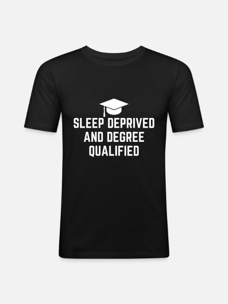 Funny Graduation - Men's Slim Fit T-Shirt - black