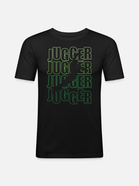Funny Sport Jugger - Men's Slim Fit T-Shirt - black