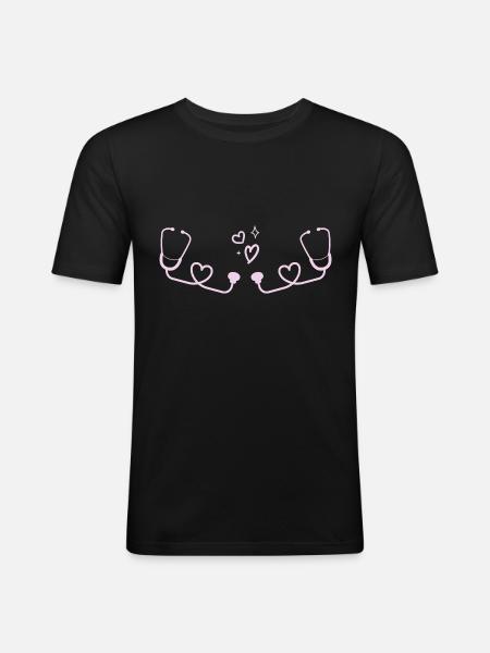 doctor, doctor, nurse - Men's Slim Fit T-Shirt - black