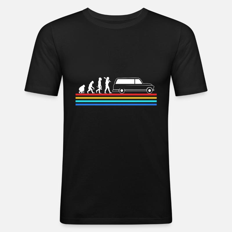 Funeral Undertaker Evolution - Men's Slim Fit T-Shirt - black