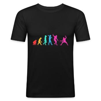 Fencing - Men's Slim Fit T-Shirt - black - Front - Nik (191cm)