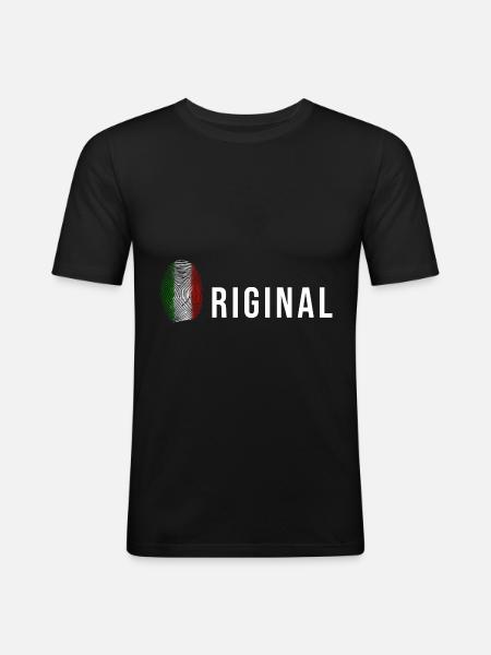 Italy original italy - Men's Slim Fit T-Shirt - black