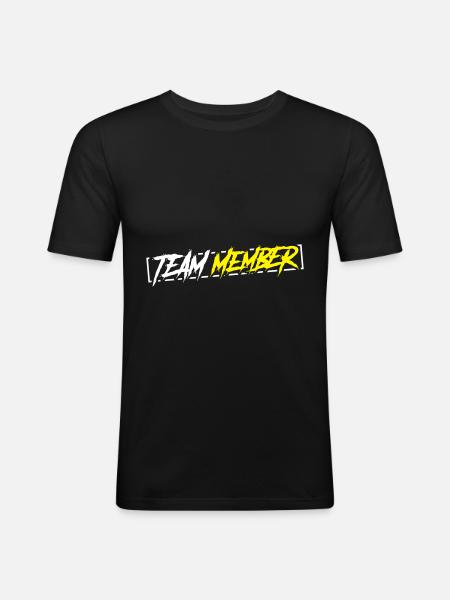 team member - Men's Slim Fit T-Shirt - black