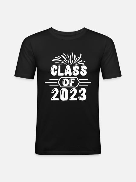 class of 2023 - Men's Slim Fit T-Shirt - black