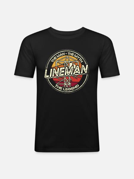 Funny electrician - Men's Slim Fit T-Shirt - black