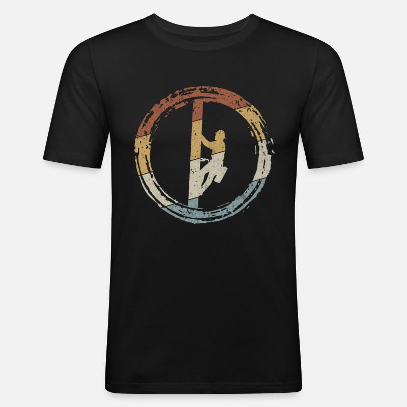 Lustiger Elektriker - Männer Slim Fit T-Shirt - Schwarz