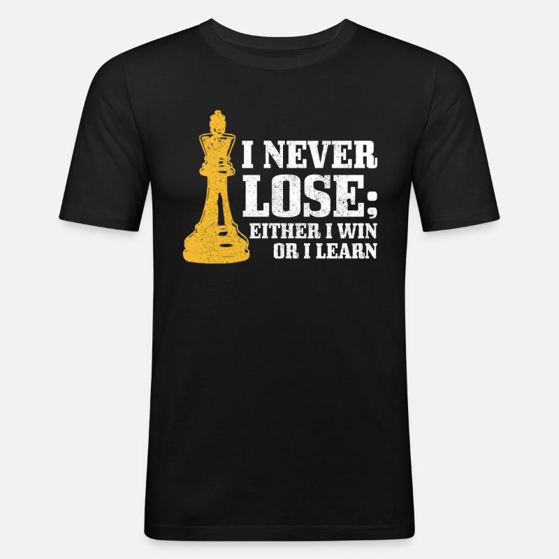Chess Chess Player Gift - Men's Slim Fit T-Shirt - black