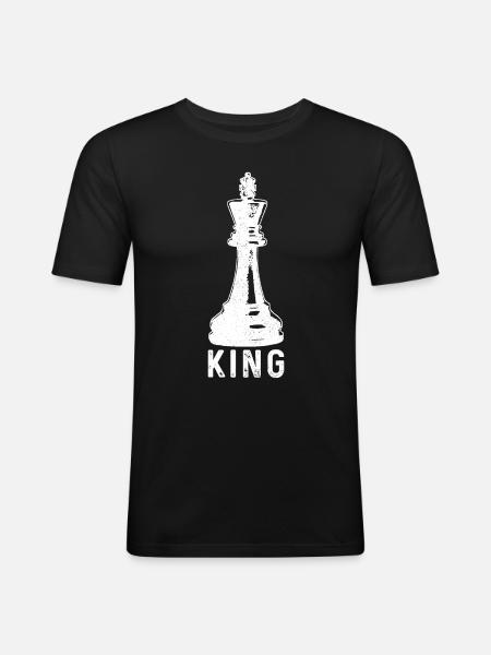 Chess Chess Player Gift - Men's Slim Fit T-Shirt - black