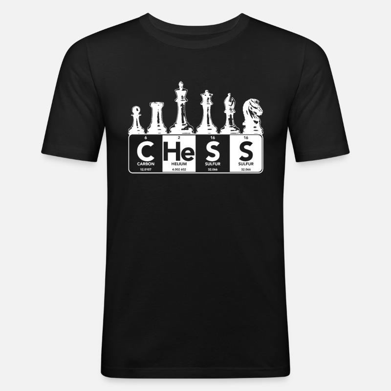 Chess Chess Player Gift - Men's Slim Fit T-Shirt - black