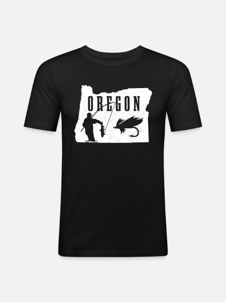 Oregon - Men's Slim Fit T-Shirt - black
