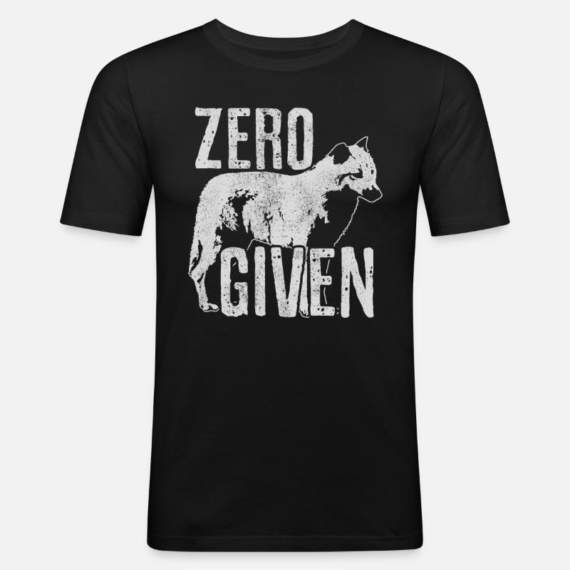 Fox Zero Fox Given Funny - Men's Slim Fit T-Shirt - black