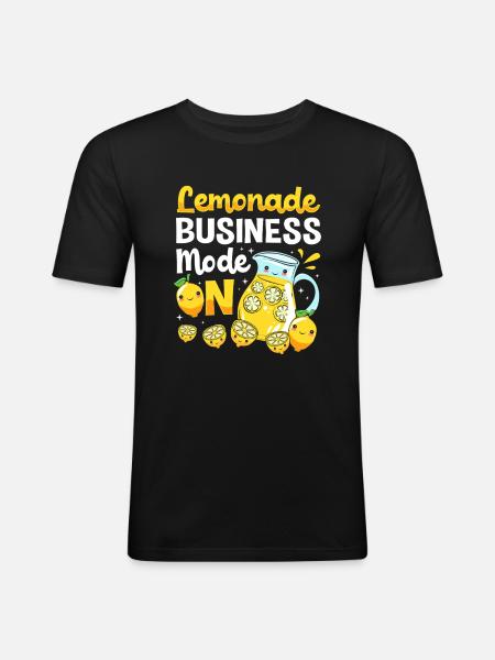 Lemonade, lemonade stand, lemonade - Men's Slim Fit T-Shirt - black