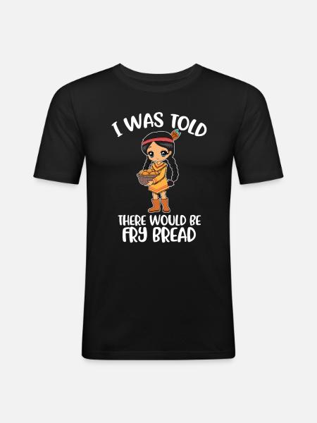 Frybread Native American Gift - Men's Slim Fit T-Shirt - black
