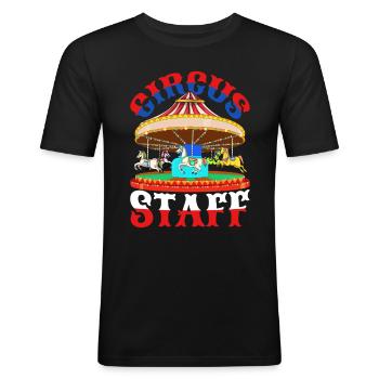Circus Lover Circus Artist Gift Circus - Men's Slim Fit T-Shirt - black - Front - Nik (191cm)