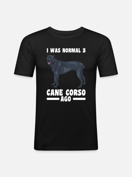 Cane corso - T-shirt près du corps Homme - noir
