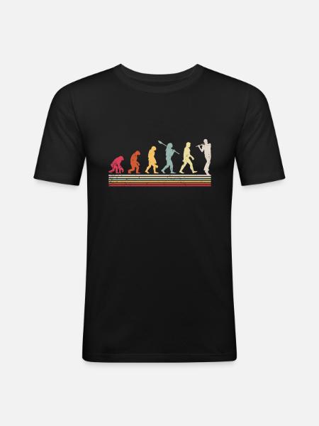 Flute - Men's Slim Fit T-Shirt - black