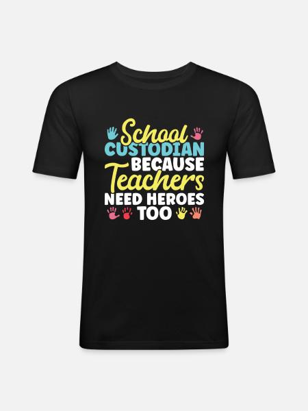 School officials - Men's Slim Fit T-Shirt - black