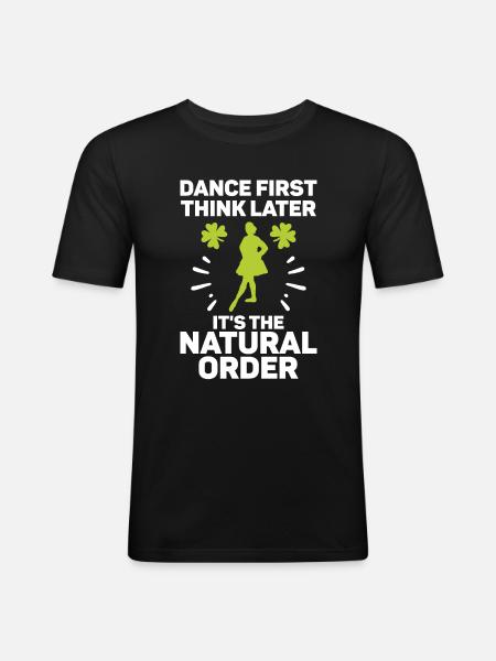 Danse irlandaise Danse Saint-Patrick - T-shirt près du corps Homme - noir