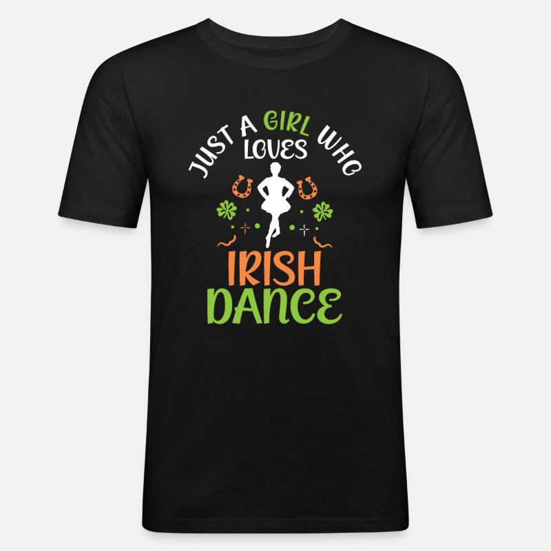 Irish Dance St. Patrick's Dance - Men's Slim Fit T-Shirt - black