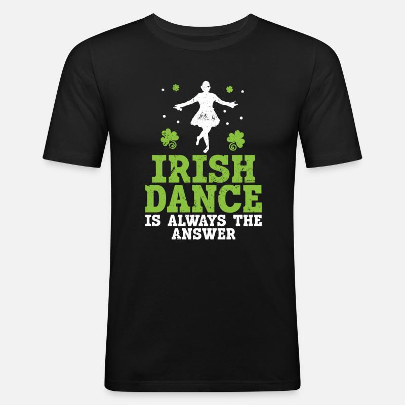Irish Dance St. Patrick's Dance - Men's Slim Fit T-Shirt - black