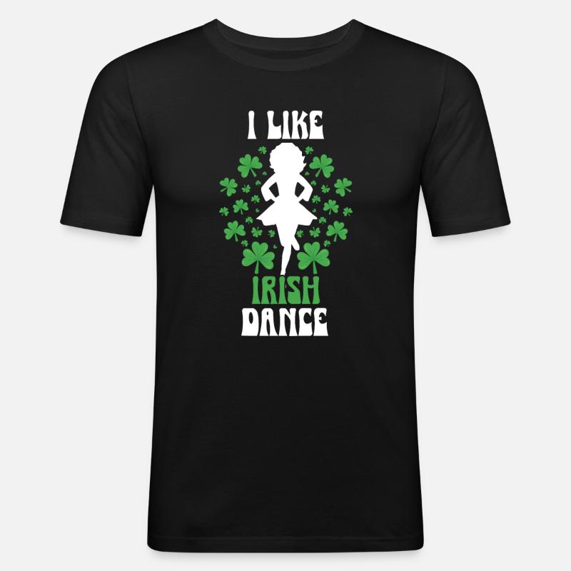 Irish Dance St. Patrick's Dance - Men's Slim Fit T-Shirt - black