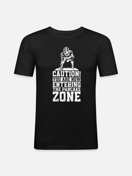 Lineman Football Player Offensive Defense - Men's Slim Fit T-Shirt - black