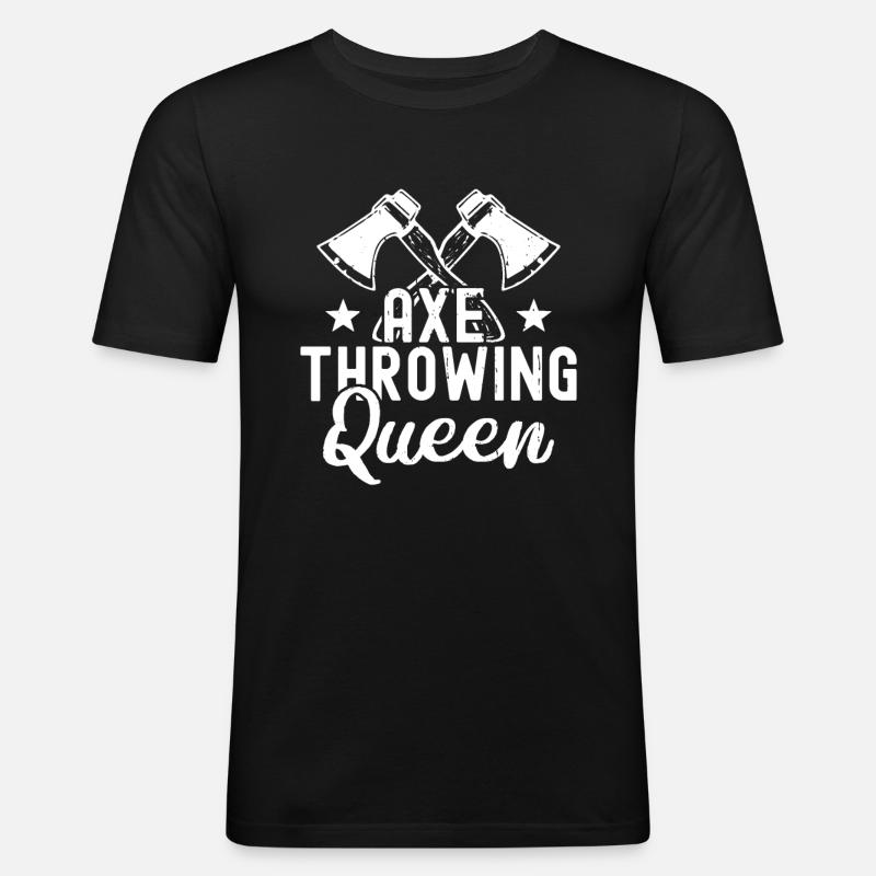 Axe Throw Axe Throwing Game - Men's Slim Fit T-Shirt - black