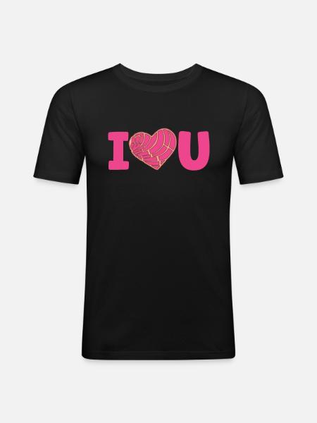 Conchas Pan dulce Latina Espagnol - T-shirt près du corps Homme - noir
