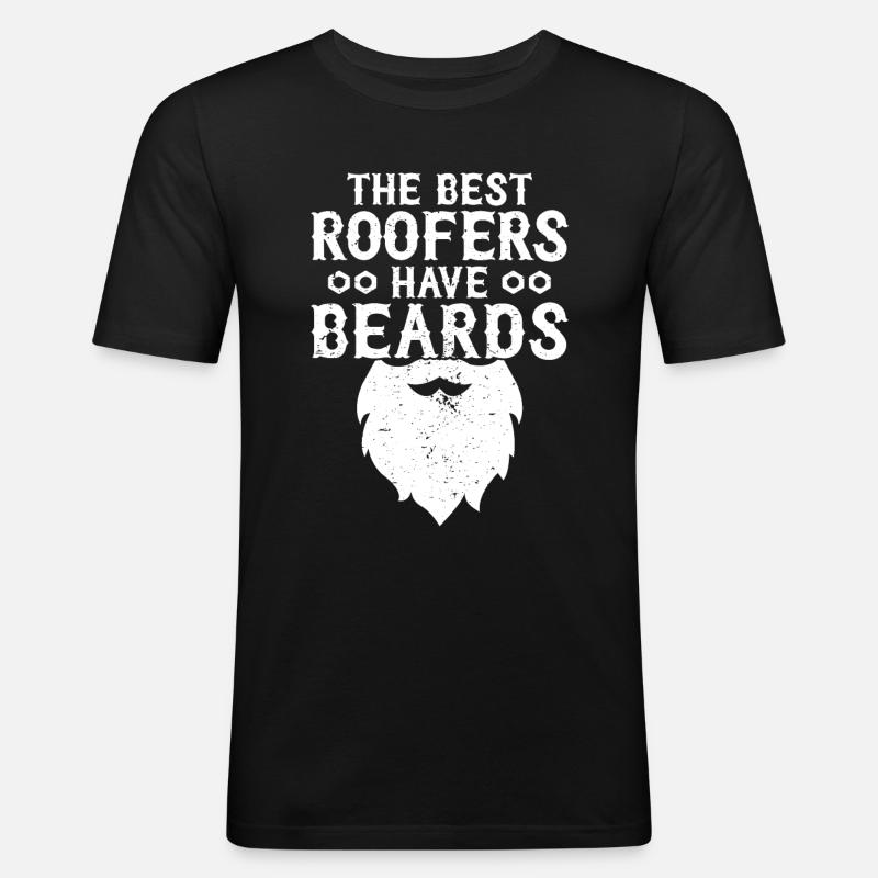 Dachdecker -Dachhäuser Reparaturen - Männer Slim Fit T-Shirt - Schwarz