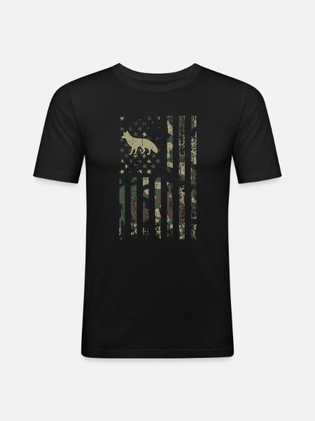 Coyote hunting - Men's Slim Fit T-Shirt - black