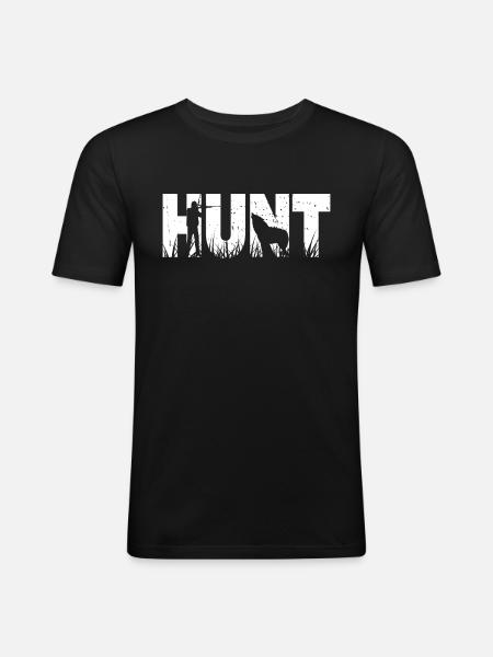Coyote hunting - Men's Slim Fit T-Shirt - black