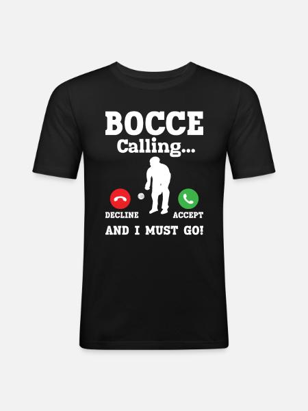 Bocce - Men's Slim Fit T-Shirt - black