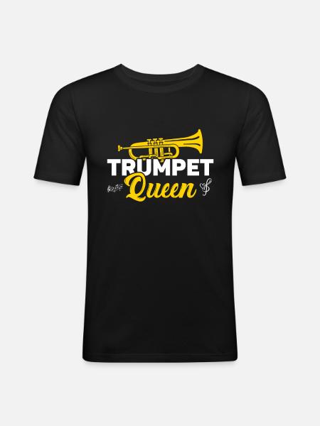 Trumpet - Men's Slim Fit T-Shirt - black