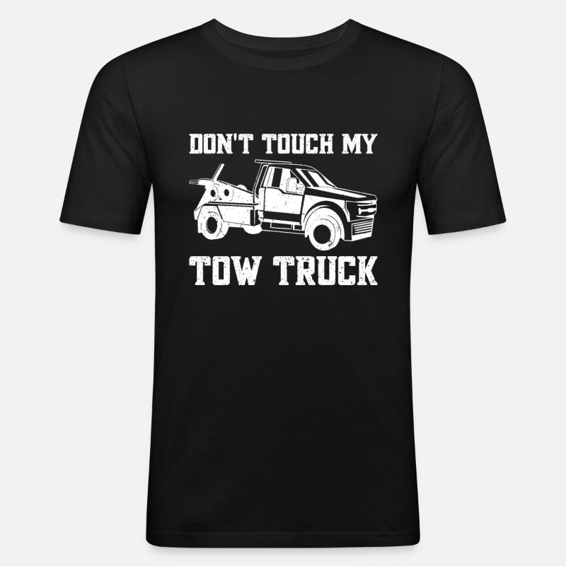 Abschleppfahrzeug - Männer Slim Fit T-Shirt - Schwarz