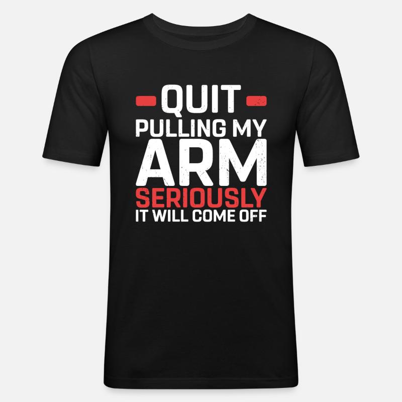 Amputation - Männer Slim Fit T-Shirt - Schwarz