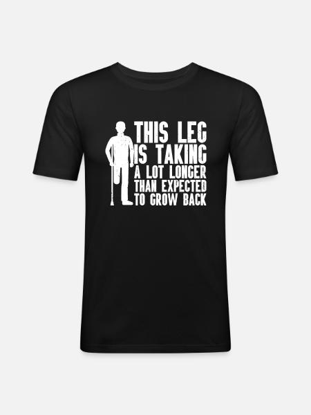 Amputation - Men's Slim Fit T-Shirt - black