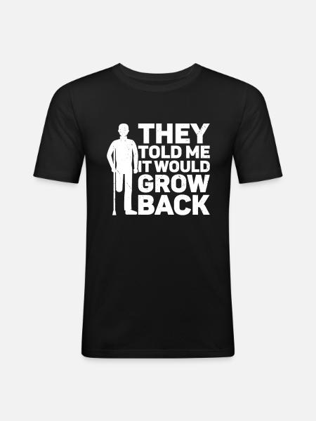 Amputation - Men's Slim Fit T-Shirt - black