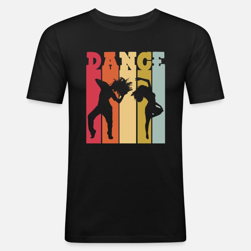 Break Dance - Männer Slim Fit T-Shirt - Schwarz