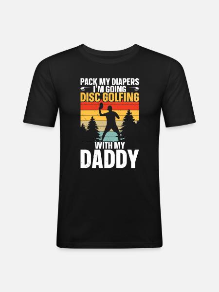 Grandpa Pickleball Paddle - Men's Slim Fit T-Shirt - black