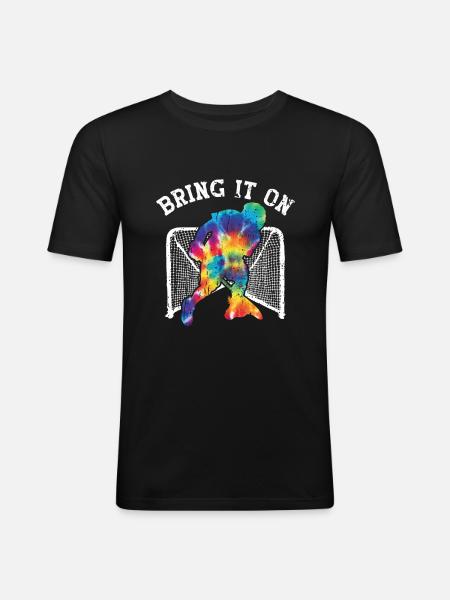 Lacrosse Goalkeeper Lacrosse Player - Men's Slim Fit T-Shirt - black