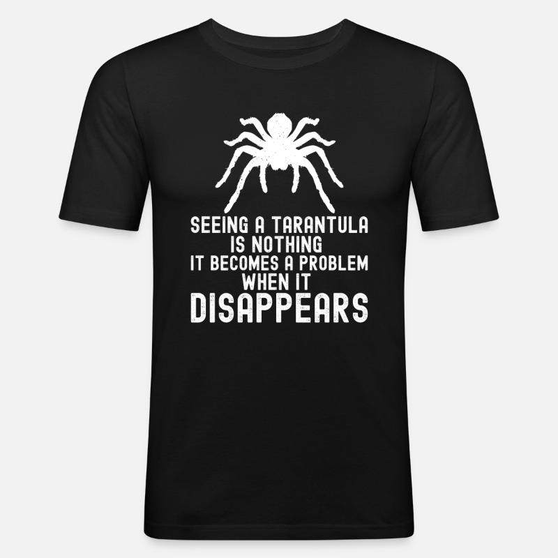 Tarantel - Männer Slim Fit T-Shirt - Schwarz