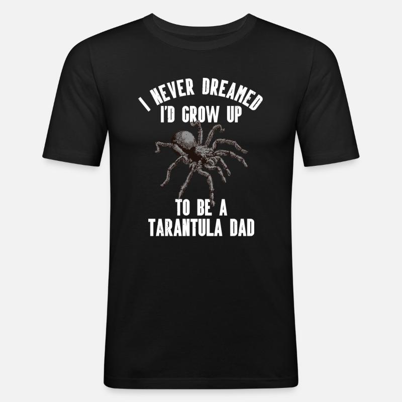 Tarantel - Männer Slim Fit T-Shirt - Schwarz