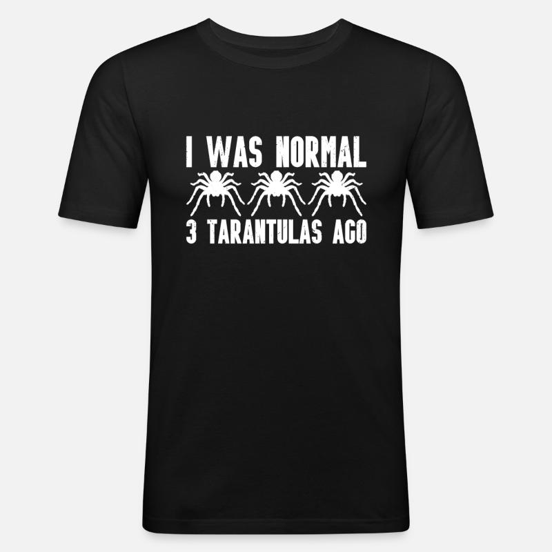 Tarantel - Männer Slim Fit T-Shirt - Schwarz