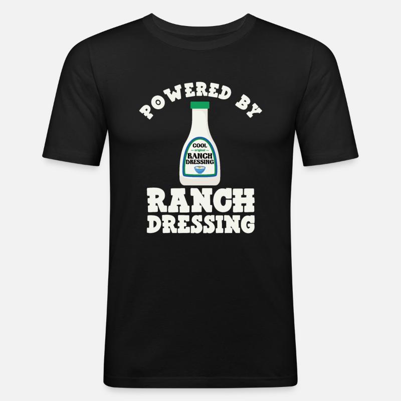 Ranch -Dressing -Ranch -Salatdressing - Männer Slim Fit T-Shirt - Schwarz