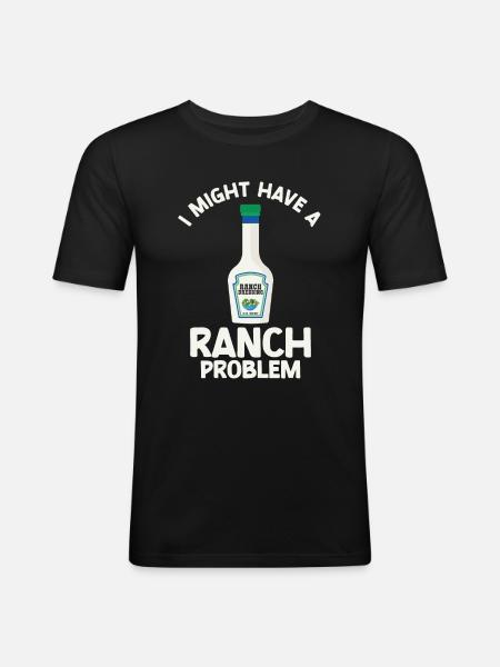 Ranch -Dressing -Ranch -Salad Dressing - Men's Slim Fit T-Shirt - black