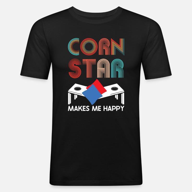 Cornhole - Men's Slim Fit T-Shirt - black